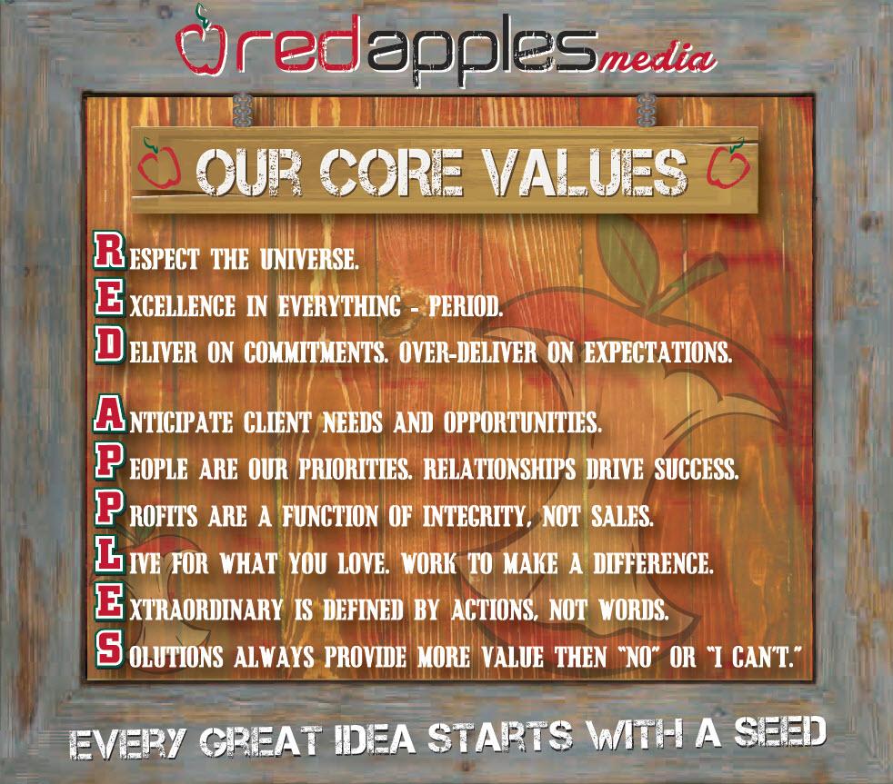 Red Apples Media Values Marketing Branding Advertising